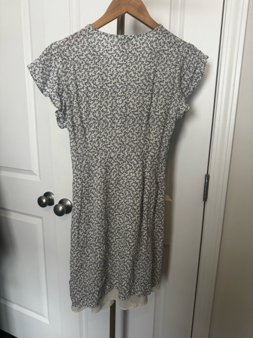 Rails Blue & White Floral Button-Front Mini Dress - Picture 5 of 6